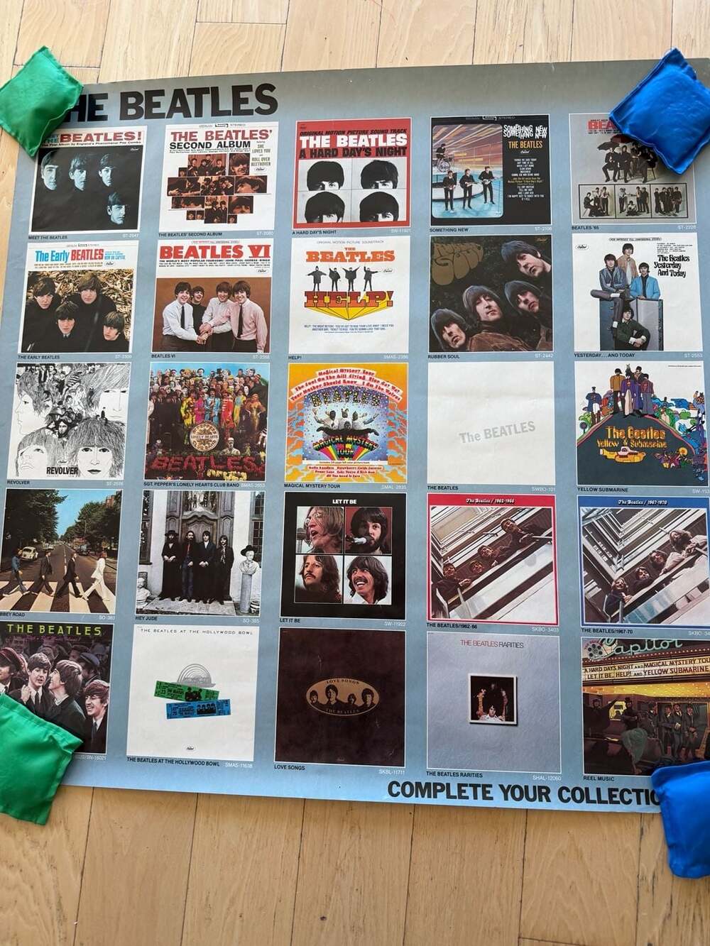 The Beatles 1982 'Complete Your Collection' Discography Promotional Poster